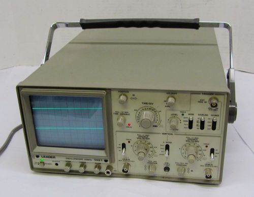 Leader 20 MHz Oscilloscope 2-Channel Analog Model 1021 56600