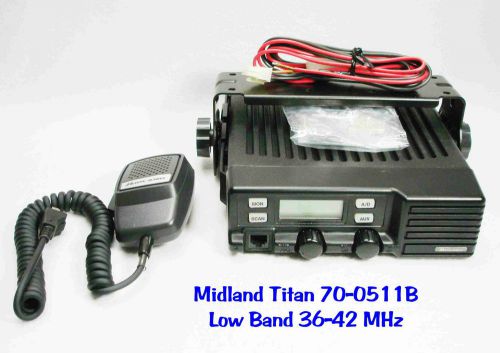 Midland Titan 70-0511B FM VHF Mobile Radio Low Band 36-42 MHz