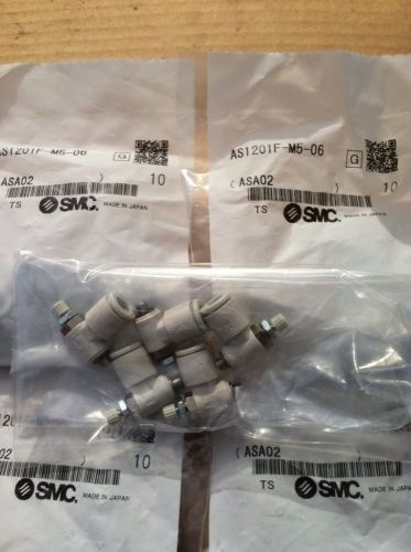 SMC AS1201F-M5-06 Air Flow Control Valve -- New Package of 10 pcs