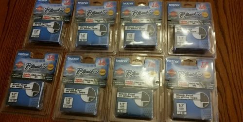 8 NEW packages P Touch tape Brother 1_2 Tz-231