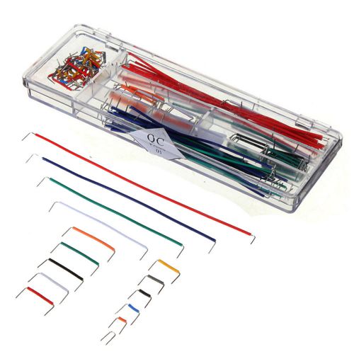140pcs U Shape Solderless Breadboard Jumper Cable Wire Kit With Box For Arduino