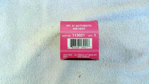 Bell &amp; Gossett #87 Automatic Air Vent Part # 113021