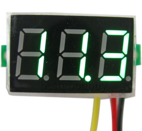 3 digit 0.36&#039; dc 0-100V LED 3 lines emerald-green Digital voltmeter head