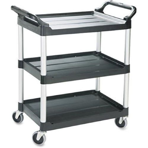 3-shelf economy cart black office warehouse business medical c150248 for sale