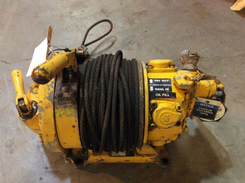 (1) ingersoll rand bu7a  air tugger air winch lever crtl 1200 lb max pull #59598 for sale