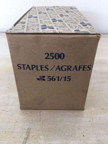 Box of 2,500 copper carton closing staples c58 1 1/4 x 5/8 for sale