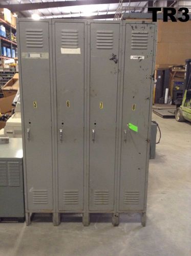 48&#034; W X 15&#034; D X 78&#034; H 4 Full Metal Personnel/Gym/School/Equipment Storage Locker