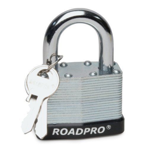 Roadpro rpls-50 50mm laminated steel padlock w/ bumper guard &amp; 1.25&#034; shackle rpl for sale
