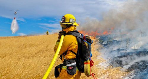 Crew boss wildland firefighter  brush jacket (7.0 oz tecasafe) size med  40% 0ff for sale