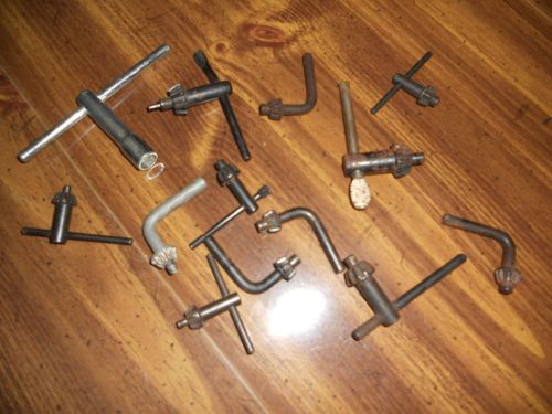 Nice Lot of 13 Key Chucks for Drill &amp; More Different Sizes