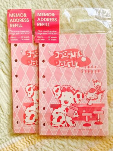 2 spottie dottie memo, addres, phone refill, stationery, rare, fits lv pm, nip for sale