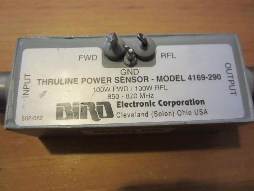 Bird Corp 4169-290 Thruline Power Sensor, 100W Fwd/100W Rfl, 850-870 Mhz