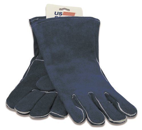 NEW US Forge 400 Welding Gloves Lined Leather  Blue