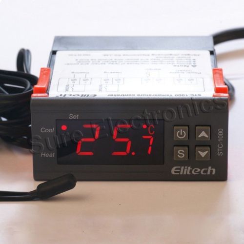 STC-1000 All-Purpose Temperature Controller Thermostat With Sensor 110V No reser