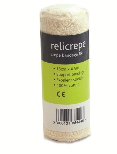 Reliance Medical Relicrepe Crepe Bandage 15cm x 4.5m - 1 Roll