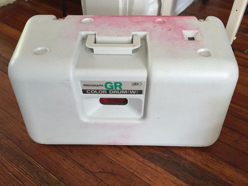 Riso Risograph GR GR(W) BRIGHT RED Color Drum Print Cylinder w/ Case