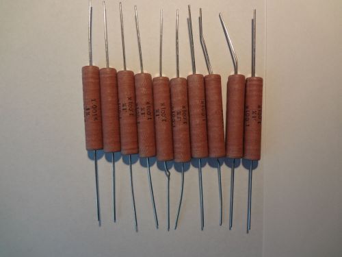 Lot of ten precision wirewound resistors PWW10 1.001kOhm, 10W, 0.1%