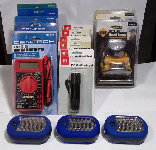 Harbor Freight Collection - DVOM, Head Lights, Lots of Flashlights