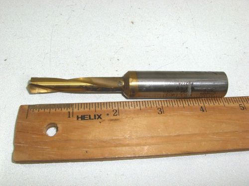 CJT KOOLTWIST CARBIDE TIPPED COOLANT FED DRILL 23/64&#034; RESHARPENED