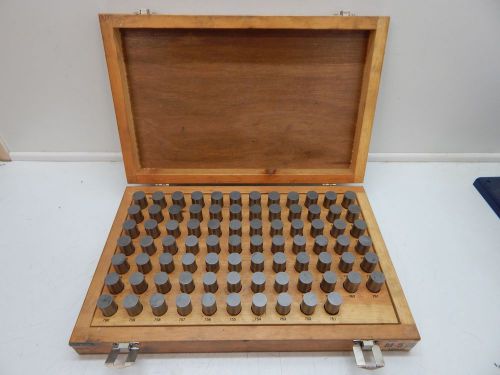 Meyer Pin Gage Set M5 - Minus .751 to .832 in Wood Case Machinist Inspection