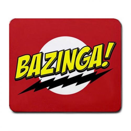 Aw The Good Design Of  Bazinga Logo On Mousepad