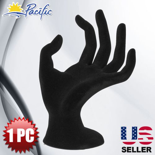 Mannequin Hand Display Jewelry Bracelet ring Stand holder black velvet like