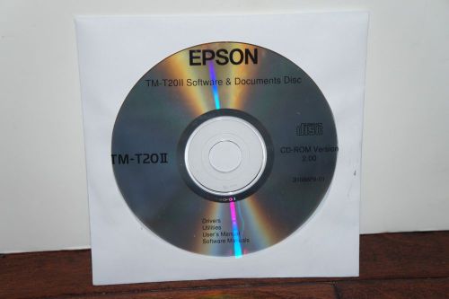 Epson TM-T20II Software &amp; Documents Disc CD-ROM Version 2.00