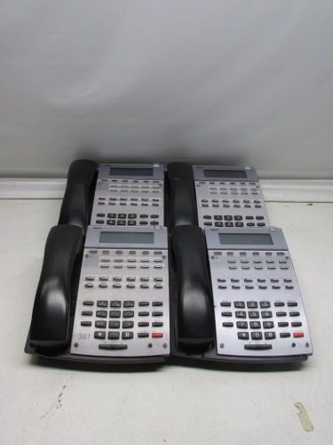 Lot of (4) NEC DSX 22B Display Business Phones - Black