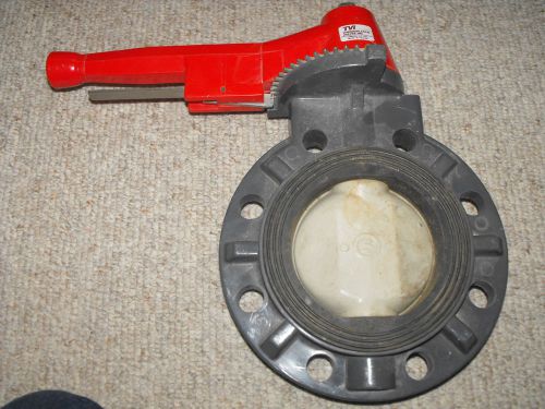 TFY ANSI PVC EPDM INDUSTRIAL BUTTERFLY VALVE 2.5&#034; 3&#034; 4&#034; 5&#034; with LEVER HANDLE