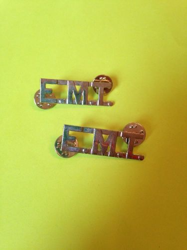 Lot Of 2 EMT Lapel Pins 1 1/2 Inch Long 1/2 Inch Tall New Never Used