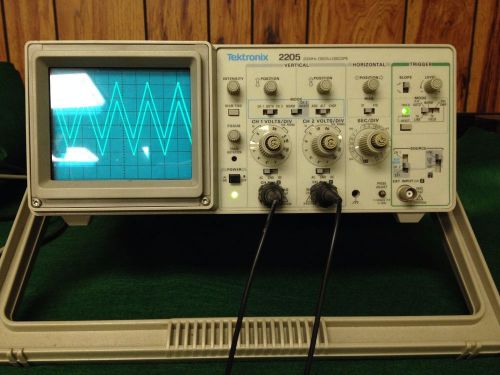 Tektronix 2205 20 MHz Fully Operational Dual Channel Analog Oscilloscope