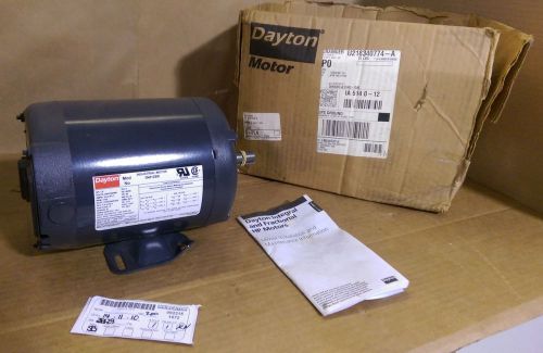 Dayton 3NO12BD Motor  1725 RPM 3 Phase 1 HP