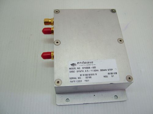 9.5 - 11GHz 500KHz Step RF Synthesizer Endwave SYN50B-005 As Is