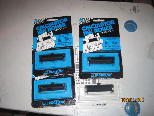 4 Pcs Sharp EL-1197F EL-1197G EL1197G II Calculator Ink Roller NR-74 L305