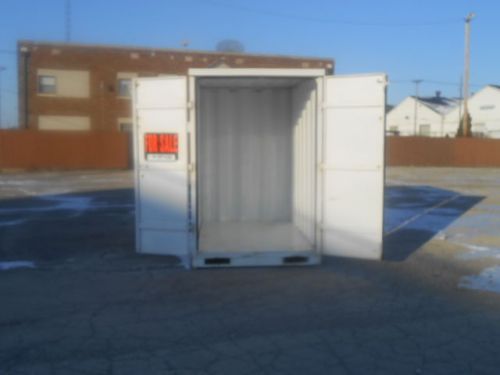STORAGE CONTAINERS:Conex Type Outdoor Movable Steel Storage Building Shed