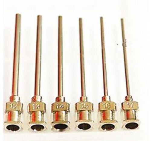 12 pcs 12ga-23ga blunt stainless steel dispensing syringe needle tips 1.5&#034; for sale