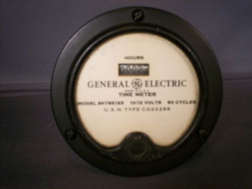 Vintage General Electric Time Meter, U.S.N type CG22286