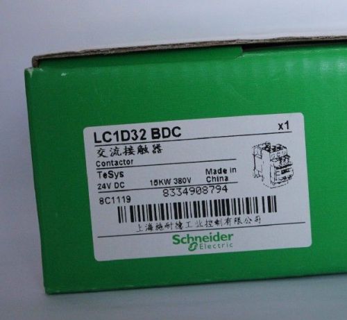 New Schneider telemecanique contactor LC1D32BDC 24VDC