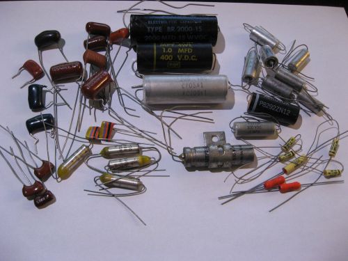 Grab bag of Vintage Capacitors Various Types and Values - NOS