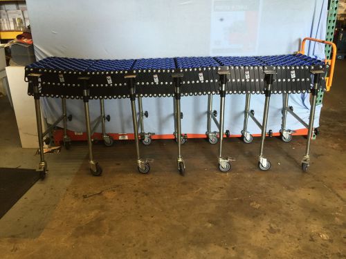 GLOBAL 7&#039; TO 21&#039;6&#034; LONG EXTENDABLE ROLLER CONVEYOR 18&#034; WIDE