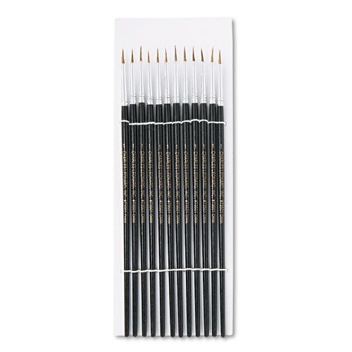 Artist brush, size 1, camel hair, round, 12/pack for sale