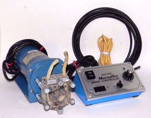 Cole Parmer Masterflex Peristaltic Pump with 6-600 RPM Motor &amp; Speed Controller