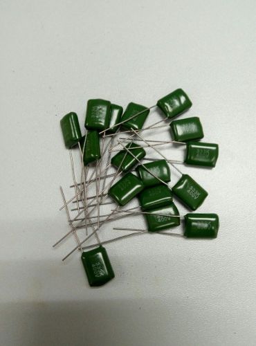 100pcs Polyester Film Metal Foil Capacitor 0.033uF/400VDC +/-10% 110