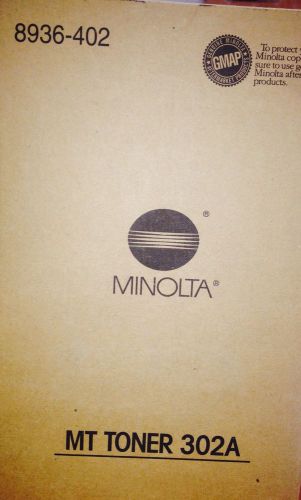 KONICA MINOLTA MT TONER 302A,2 GENUINE, OEM BLACK TONER CARTRIDGES