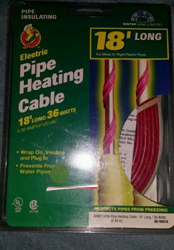 18 feet electric pipe heating cable heat tape new for sale