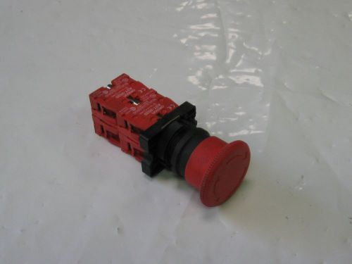 Omron Red E Stop Twist Button, Contact Blocks, A3T-3020, Used, Warranty