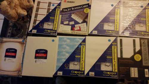 Business Card Stock / Paper LOT (Geopaper/Avery/Geographics)