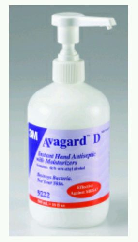 Cat# 9222, 3M Avagard D Hand Antiseptic Gel, 16oz Pump Bottles, Case of 12