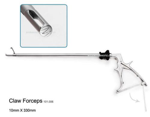 New 10X330mm Claw Grasping Forceps Laparoscopy