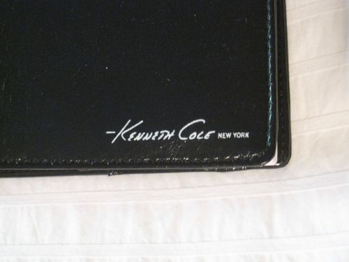 KENNETH COLE BLACK NOTE BOOK IN GIFTBOX [NEW]